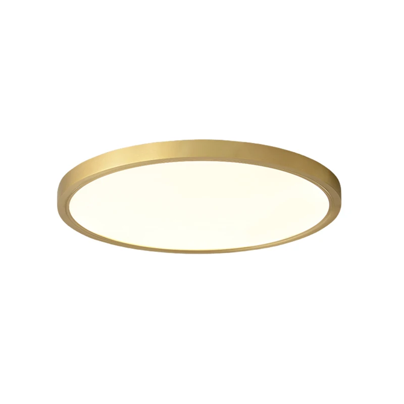 

20'' Modern Full Brozn Dia.50cm Ultra Thin Round Recessed LED Ceiling Light Warm White with Acrylic Lampshade for Aisle Crridor