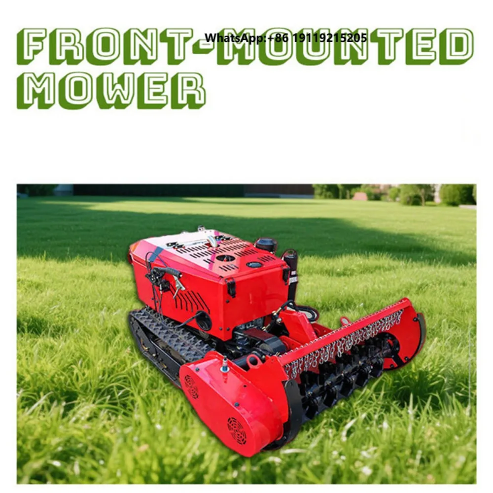 Professional RC Crawler Lawn Mower ZY900 Hybrid 54kW Powered 1400mm Width Brushless Motor Grass Cutter