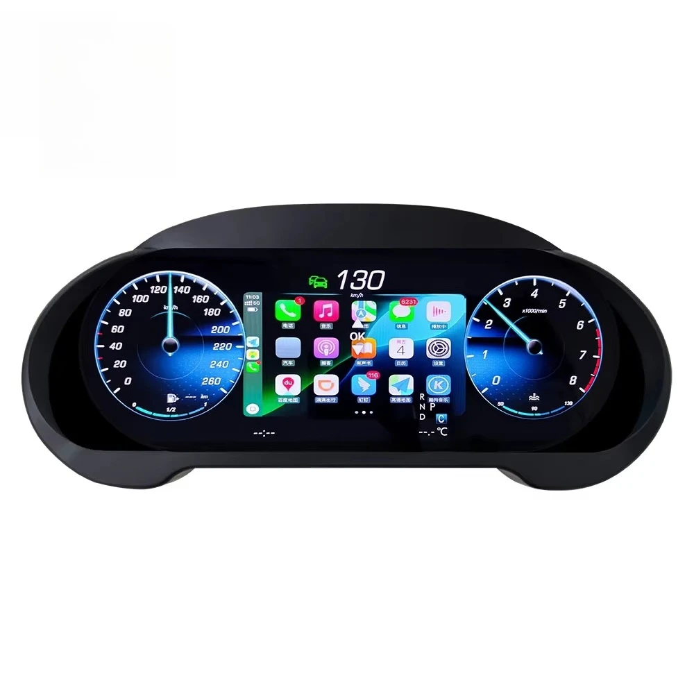 RoadNavi New Digital Speedometer Gauge Dashboard Panel for Auto Meter for Benz ML GL 2012-2015 GLC GLE GLS 2015-2019 Display