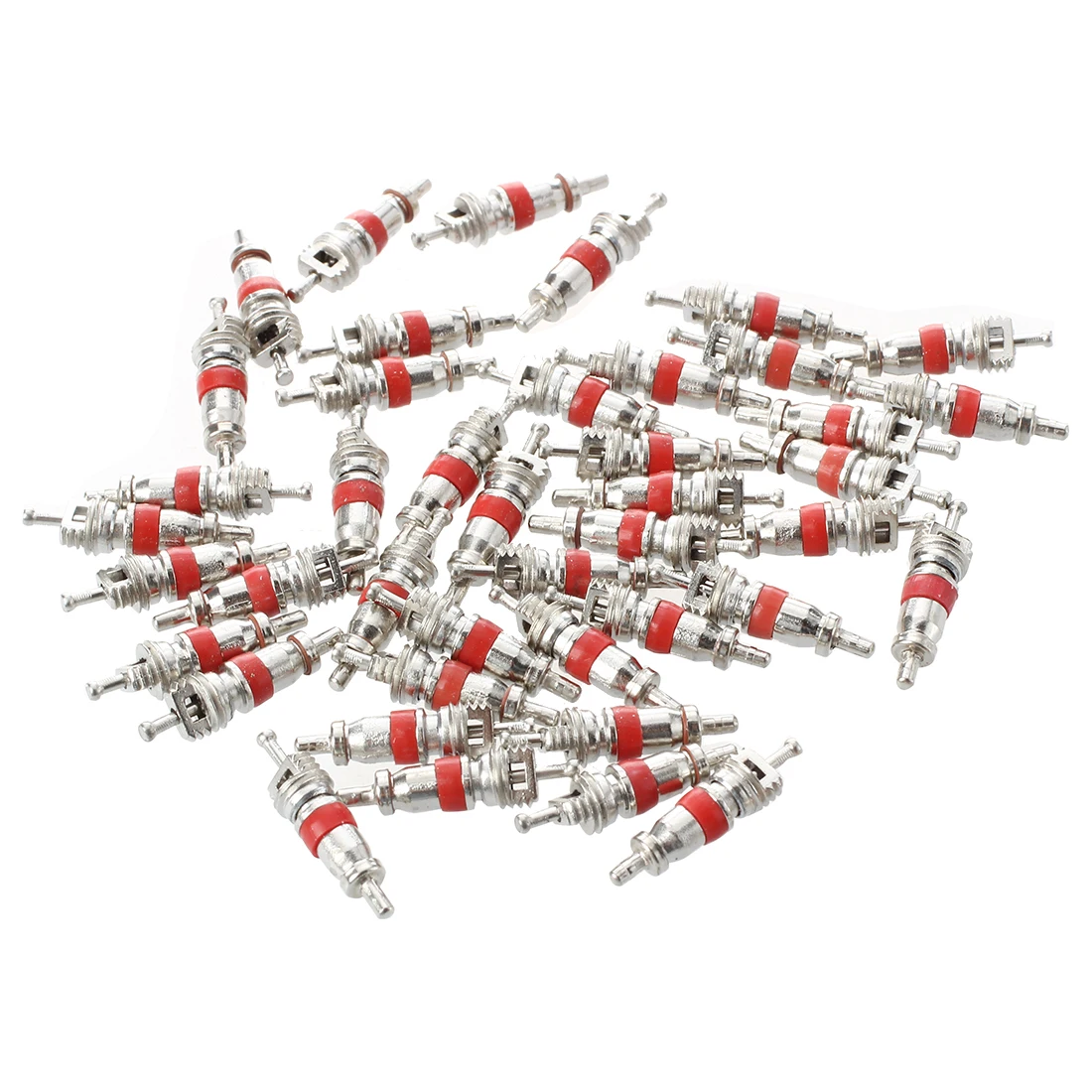 Unique 50 Pcs Car Bike Motorcycle Rubber Hose Tubeless Type Valve Insert Valve Core