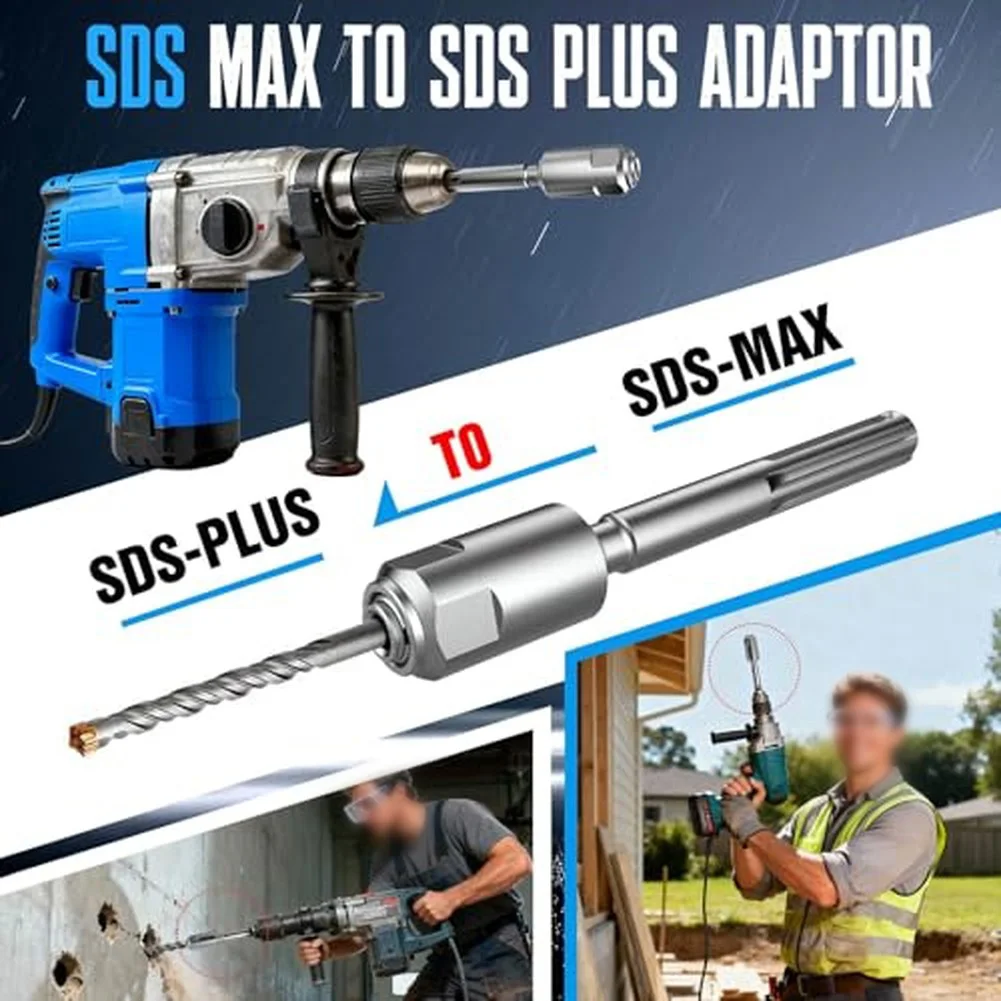 

Rotary Hammer Drill Conversion Rod Adapter Compatible With SDS=Max Shank For Versatile Drill Bit Use For Efficient Bit Change