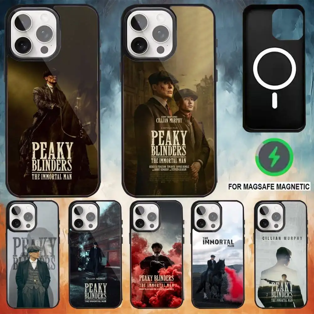 

Moive P-Peaky Blinders The Immortal Man Phone Case For iPhone 17 16 15 14 13 12 Pro Max Plus for Magsafe Wireless Magnetic Cover