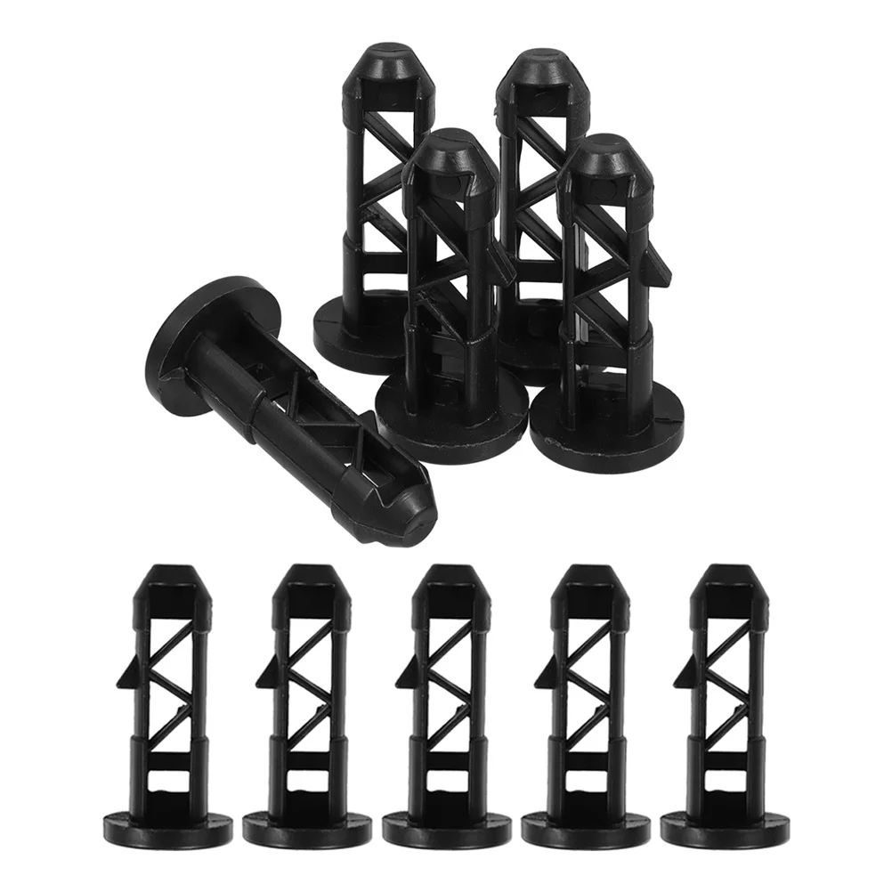 

10Pcs Garbage Can Lid Hinge Pins Plastic 240L Wheelie Bin Trash Can Lid Connectors Outdoor Bin Repair Parts Trash Cart Parts