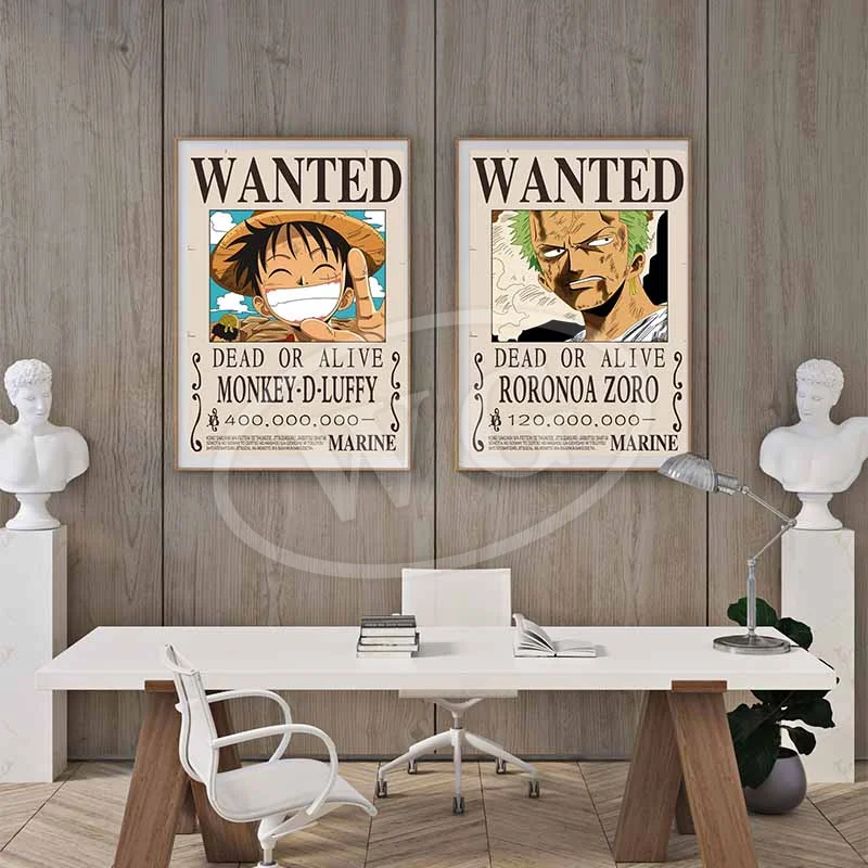 One Piece Canvas Painting Anime Figure Vinsmoke Sanji All