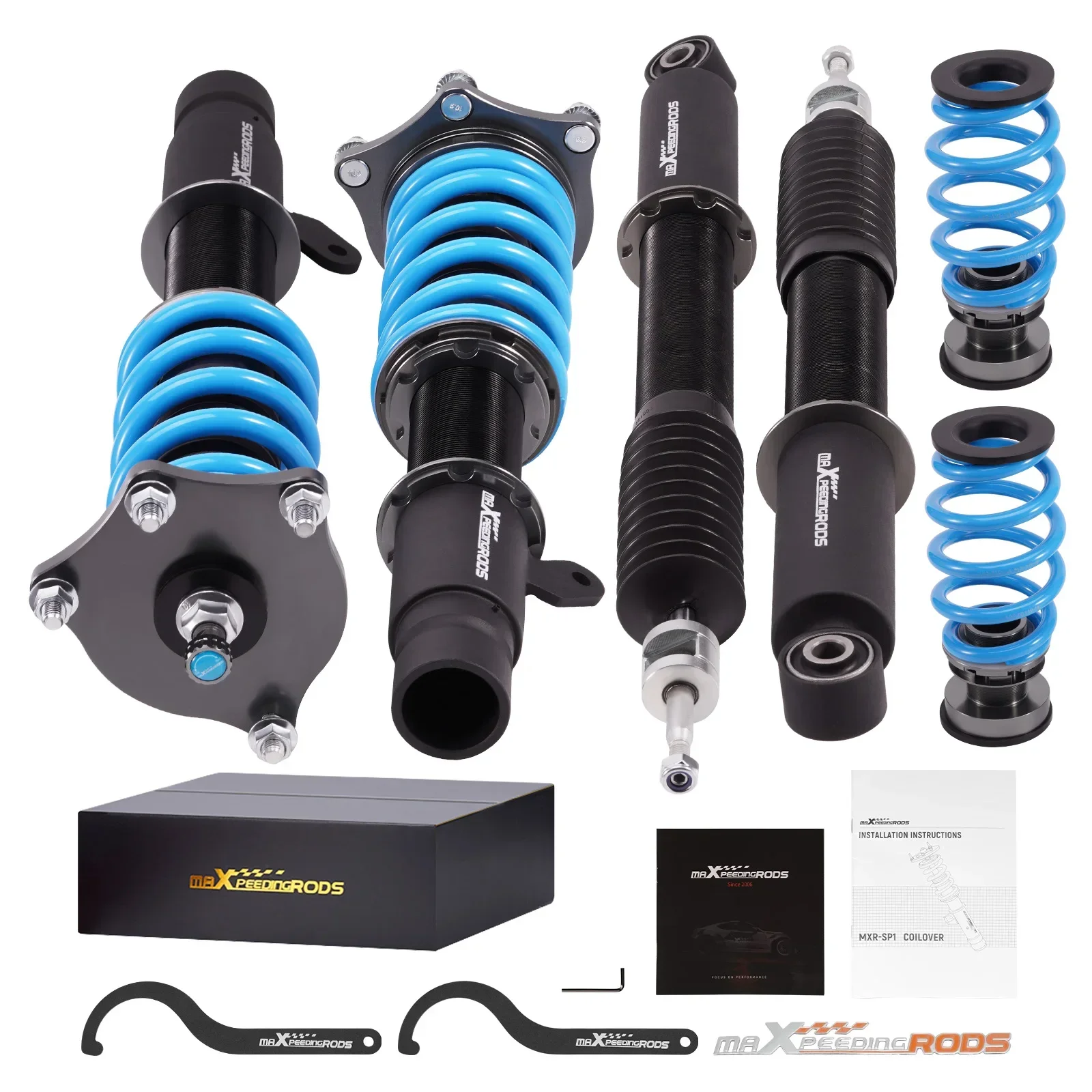 مجموعة كويلوفيرز قابلة للتعديل 24 طريقة من MaXpeedingrods لهوندا أكورد 18-21 مع إعلانات كويلوفر الدعامات طقم خفض نوابض الصدمات #1