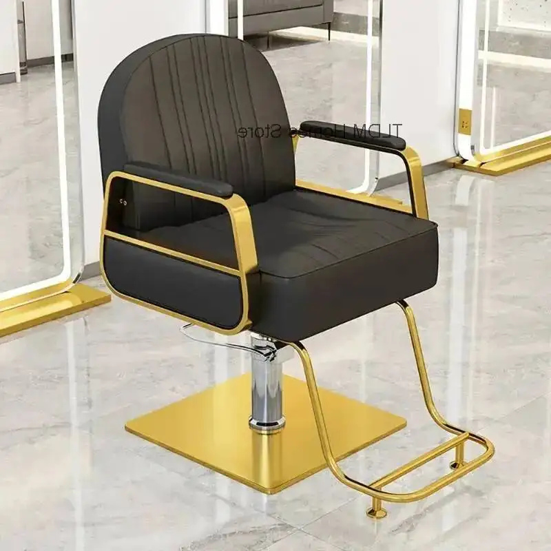 Silla de Barbería Portátil con Ruedas, Silla de Peluquería de Lujo, Silla de Estilista, Sillón de Barbería Simple, Muebles Comerciales