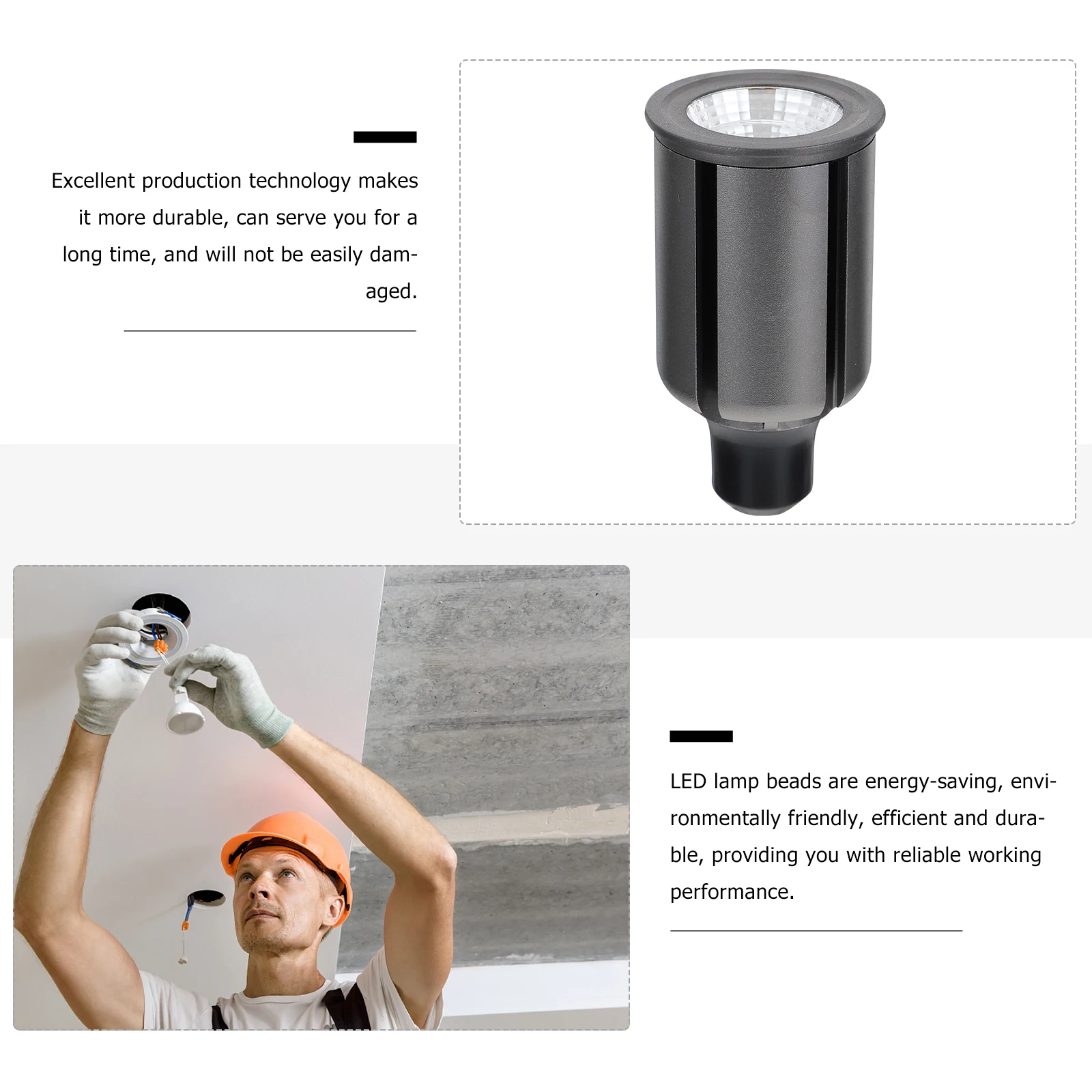 

Led Spotlight Bulb 9W Aluminum Cup Cob Gu10 Lamp Warm Light Household Spotlights Recessed Track Lighting Kitchen Living Room Use