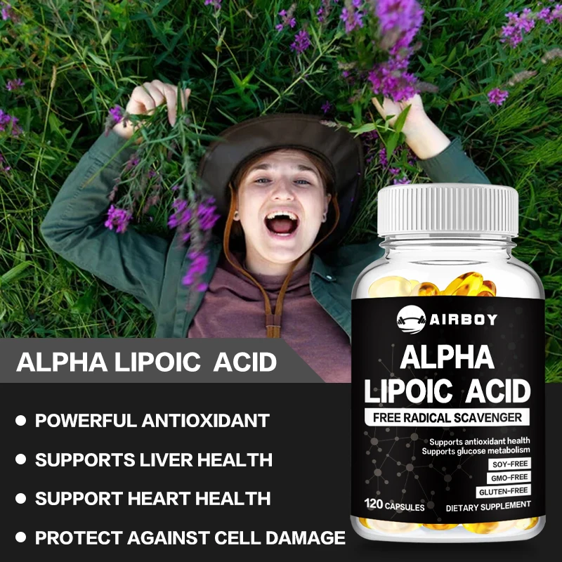 Alpha Lipoic Acid 600mg - Promotes Neurological Health, Powerful Antioxidant for Brain and Heart Health