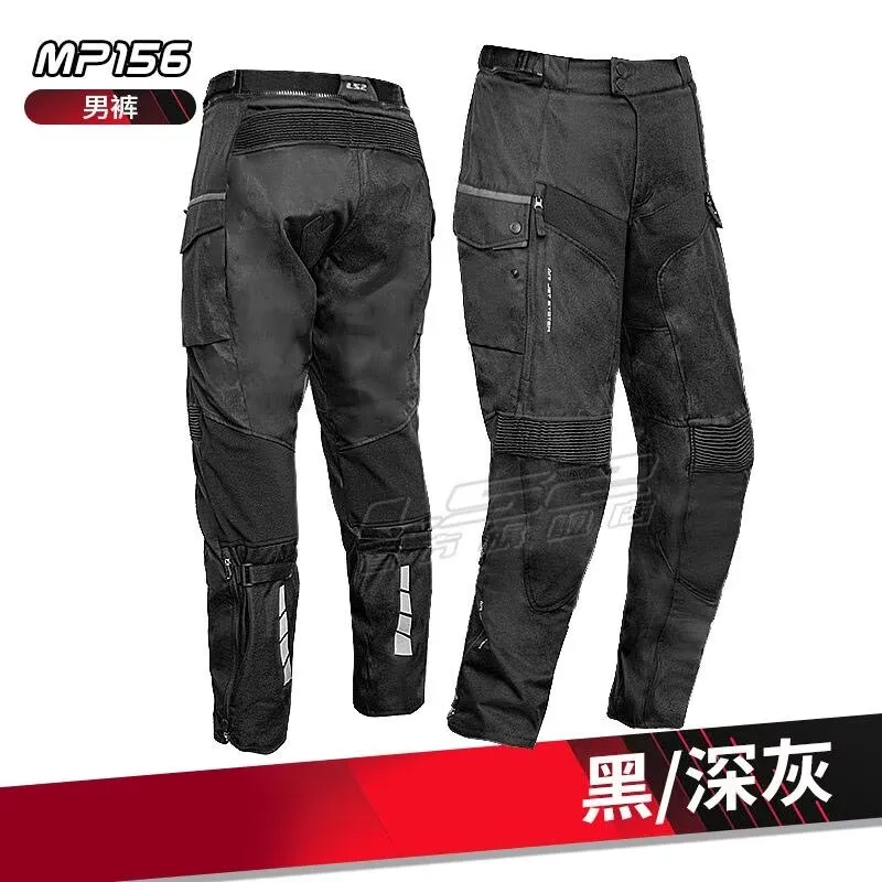 

LS2 MP156 Original Motorcycle Waterproof Pants Set Anti-fall Warm Waterproof Motorbike Jacket Mens Outdoor Riding Clothing