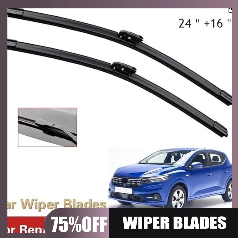 Plumas Limpiaparabrisas para Renault Logan Taliant, Compatibles con Chia Sandro III 2020-2023