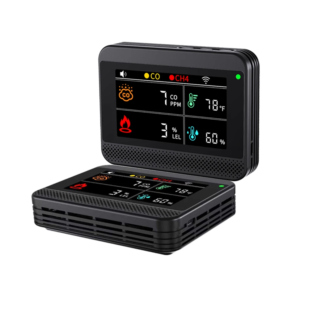 

Aectec A1 360° LED + Buzzer + Vibration Alerts Best Personal Carbon Monoxide Co Meter for Automotive