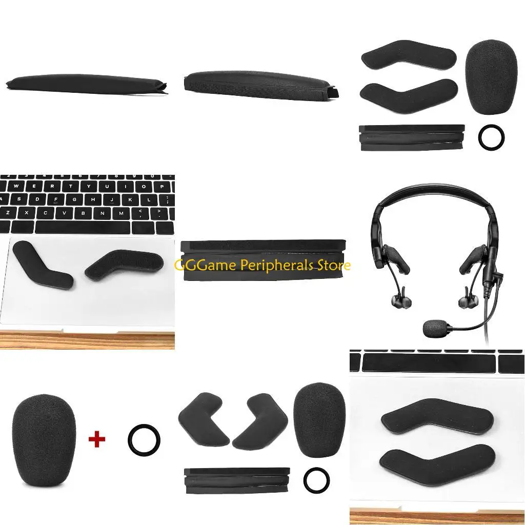 

U55B Comfort Headbeam Pad for ProFlight Series Aviation Headphones Side Cushions for Durability and Noise Isolation