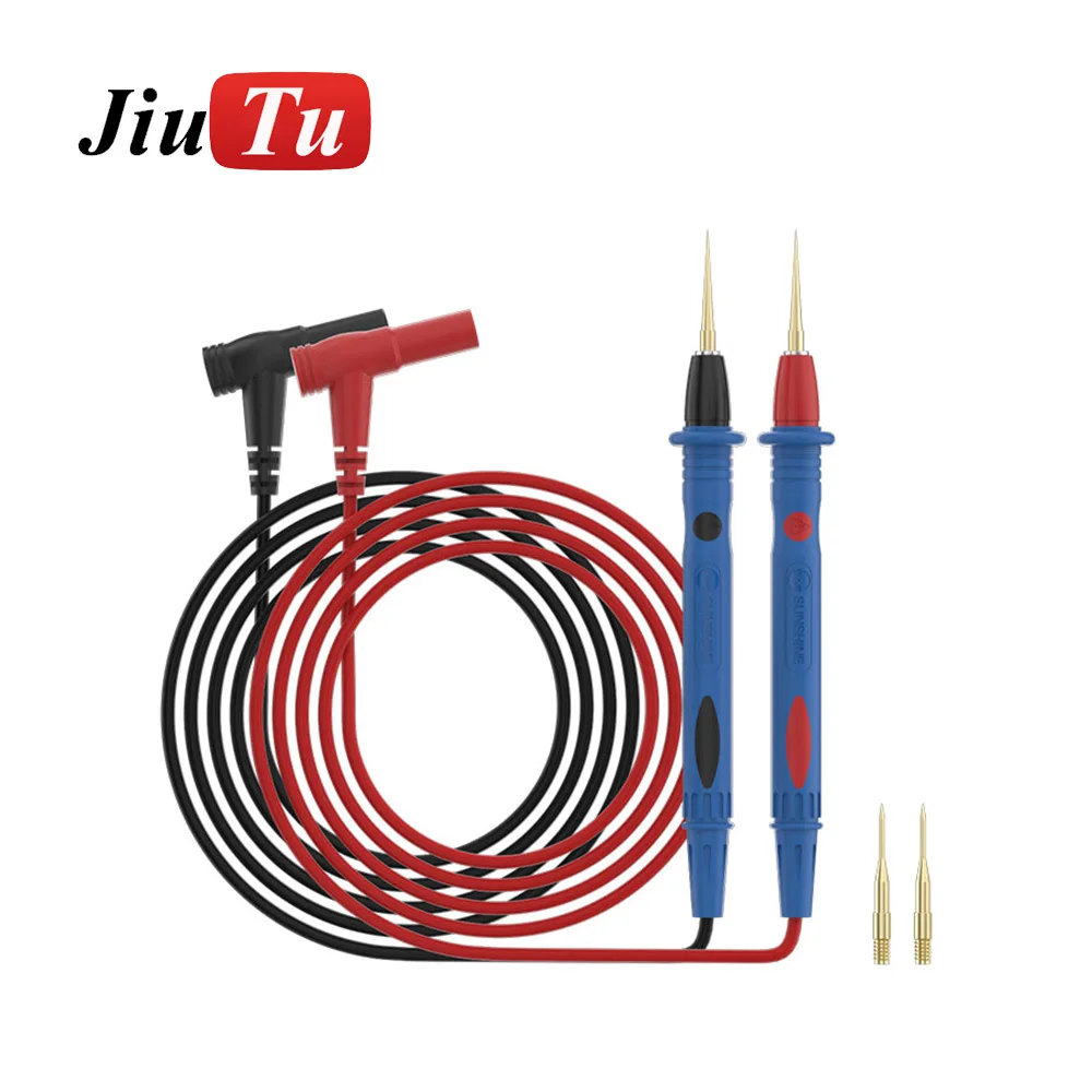 

SUNSHINE SS-024B Stainless Steel Multimeter Test Leads with 4 Needles Multimeter Extra Hard Test Leads Repair Tools