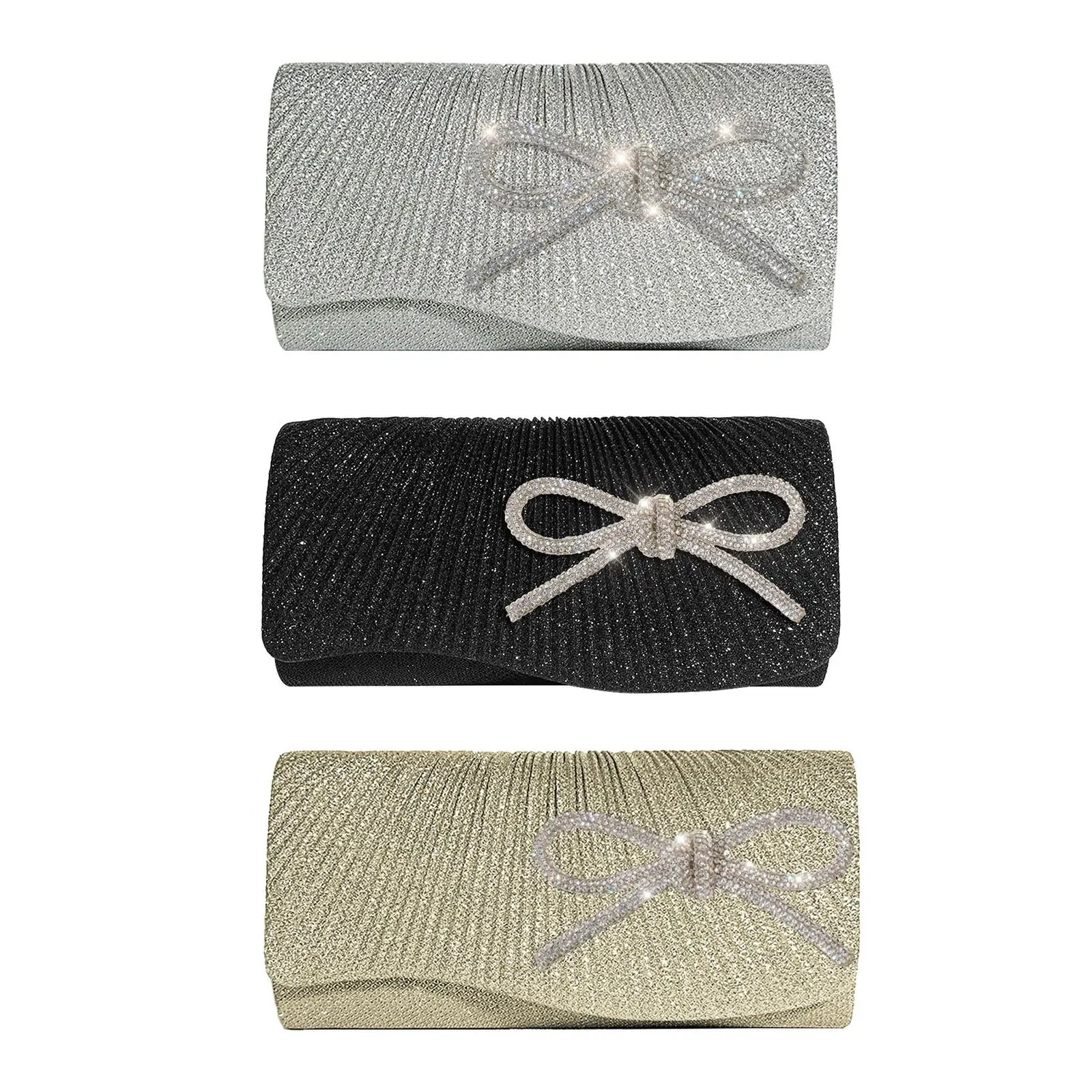

Clutch Purse Bride Shoulder Bag Handbag Envelope Clutch Glitter Evening Bag