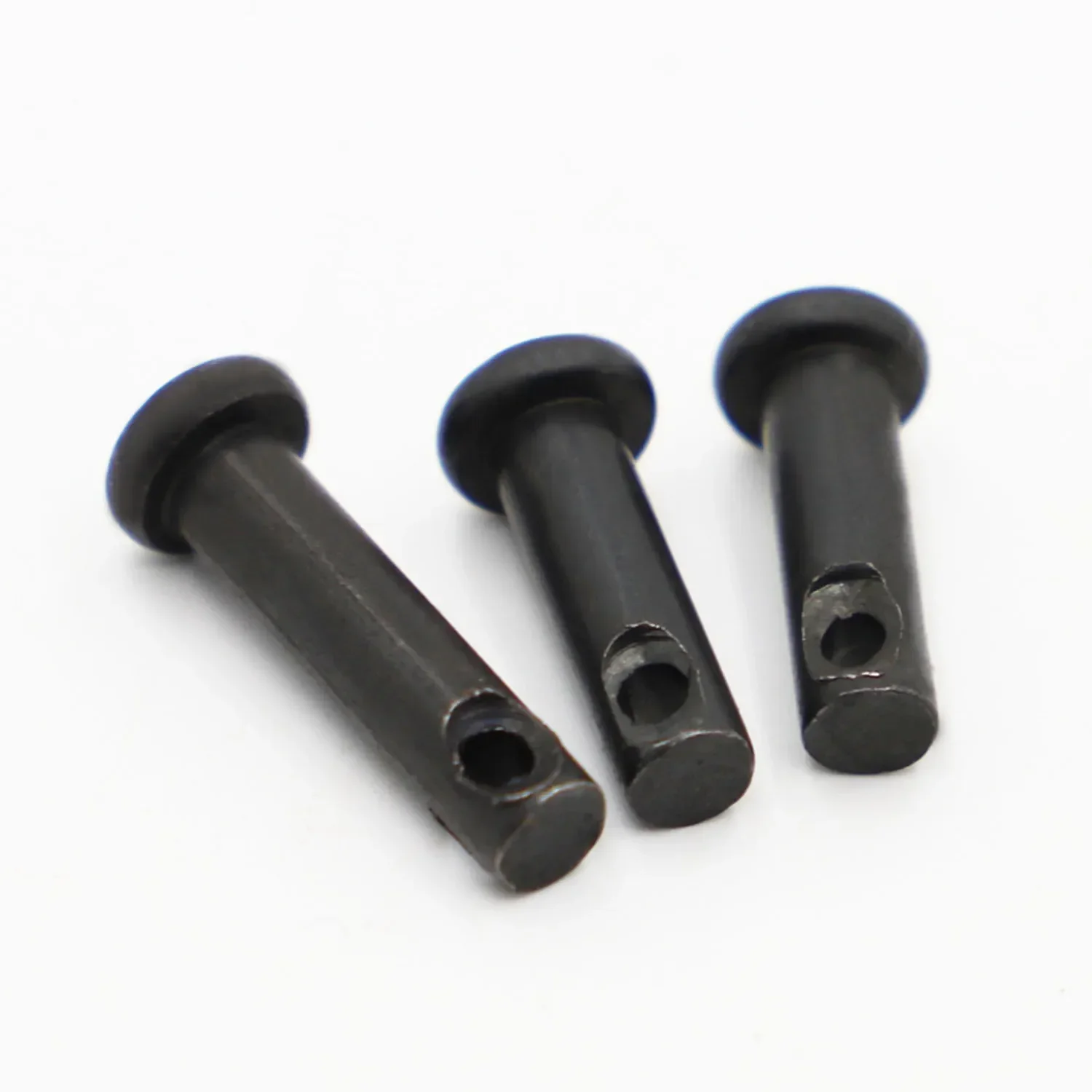 Black Steel Dowel Pin Flat Head Cylindrical Pin With Hole Clevis Pin M4 M5 M6 M8 M10 M12 GB882