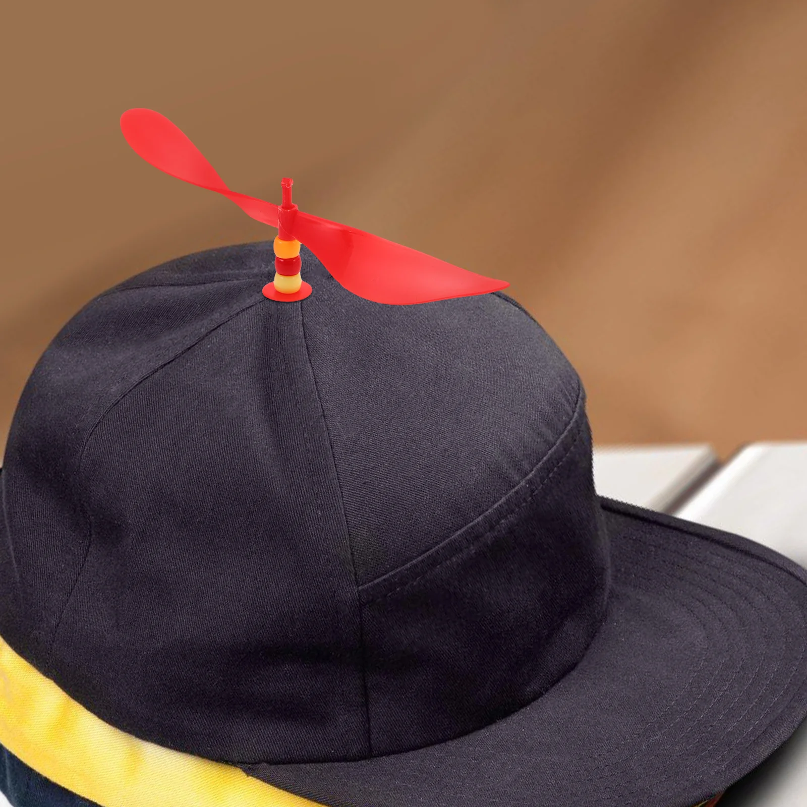 2Pcs Colorful Dragonfly Hat Propeller Detachable Baseball Cap Top Decoration Fun Party Favor Accessory