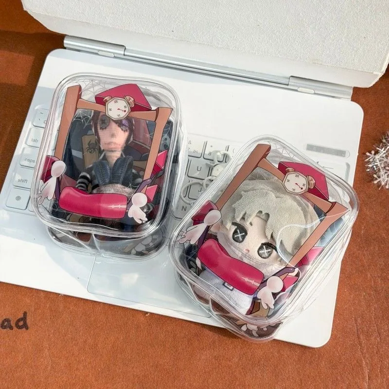 13cm Anime Game Identity V Kuangle Zhiyi Kawaii Cosplay PVC Storage Case Bag Decoration Mini Doll Display Outdoor Box Fans Gift