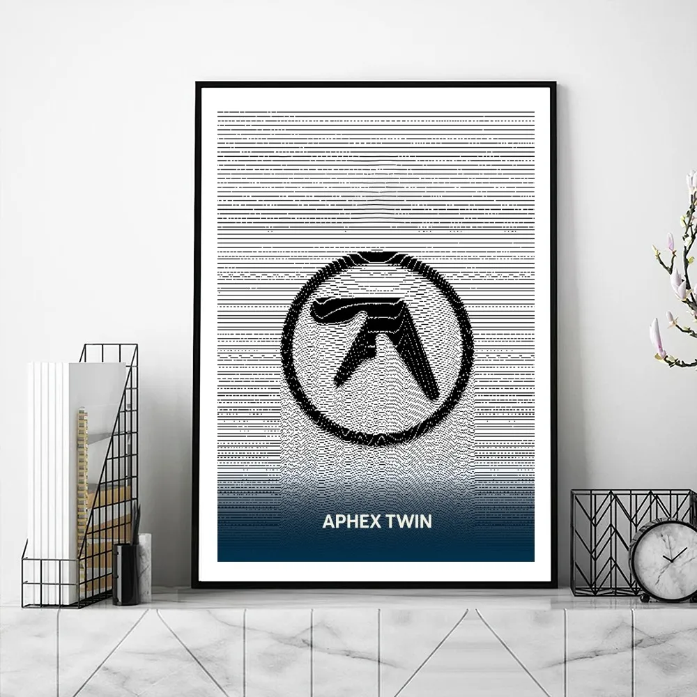 Dj Aphex Twin Poster Gallery Prints Self Adhesive Home Decor Decoration Wall Decals Living Room Sticker