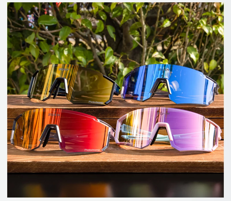 SCVCN Heißer Photochrome Radfahren Gläser Outdoor UV400 Schutz MTB Fahrrad Männer Frauen Sport Sonnenbrille Fahrrad Winddicht Brille – Detail 12