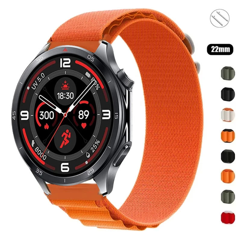 22mm  Alpine Loop For OnePlus Watch 3 2 2R/OnePlus 46mm Sport Wristband For OPPO Watch 4Pro X X2 Replacement Smartwatch Bracelet