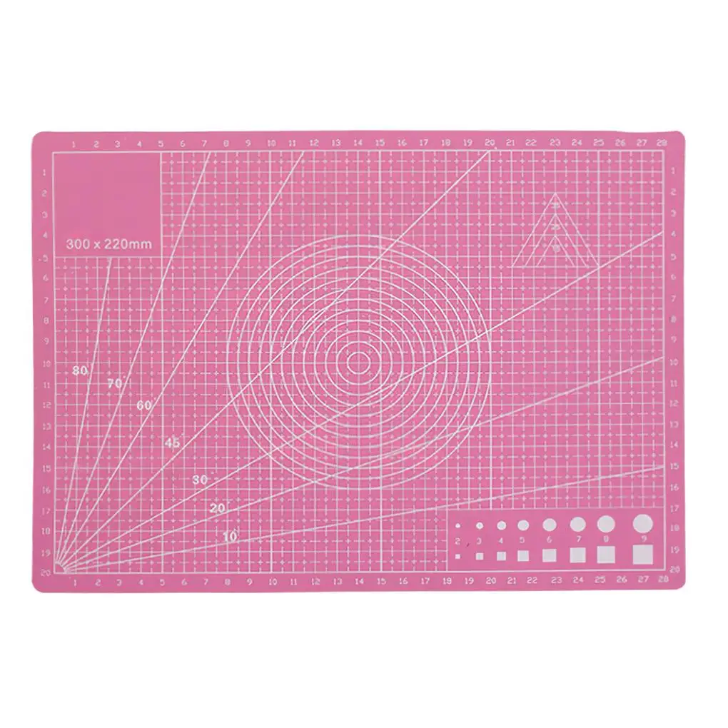 PVC Craft Paper Slicing Pad Portable Replacement Rectangular Double-sided Writing Sketching Mat Cushion Accessories