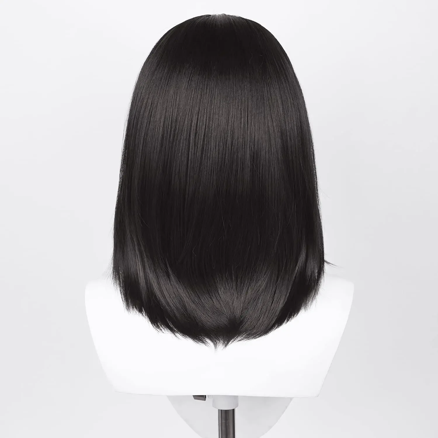 Peluca Bob negra para mujeres y hombres, peluca de Cosplay Howl, peluca de pelo sintético de longitud media para pelucas de fiesta de Halloween