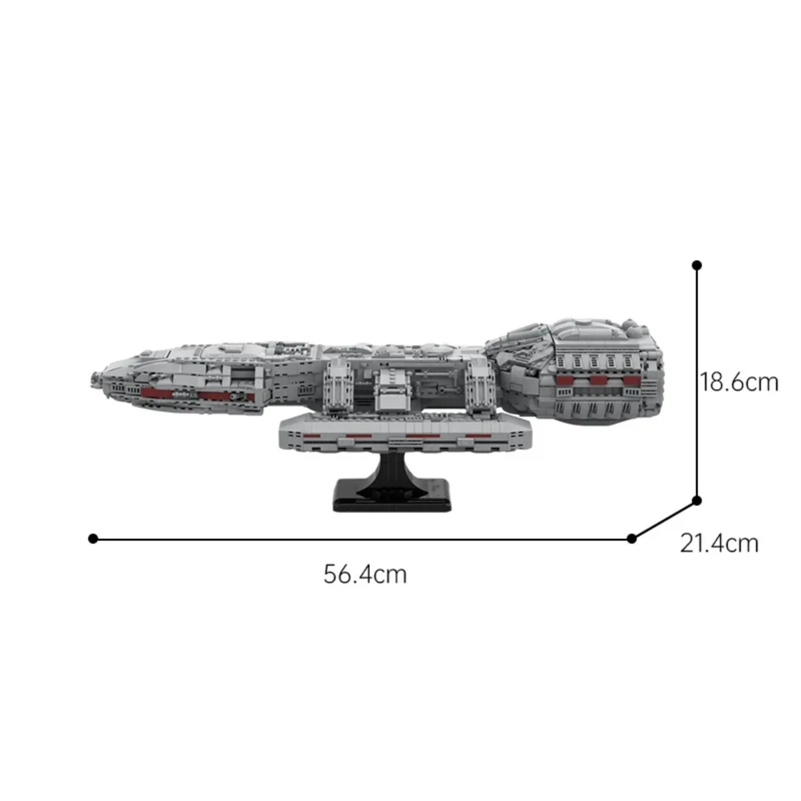 2222 PCS Galactica Starship Building Blocks Set Sci-Fi Battlestar Space Model Kit Christmas Gifts for Adults and Fans