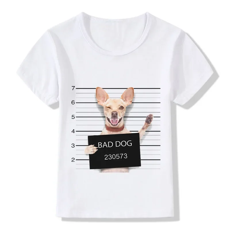 Children Summer Bad/Pug French Bulldog Funny T-shirt Baby Boys Girls Fashion Tops T shirt Kids Clothes,ooo2019