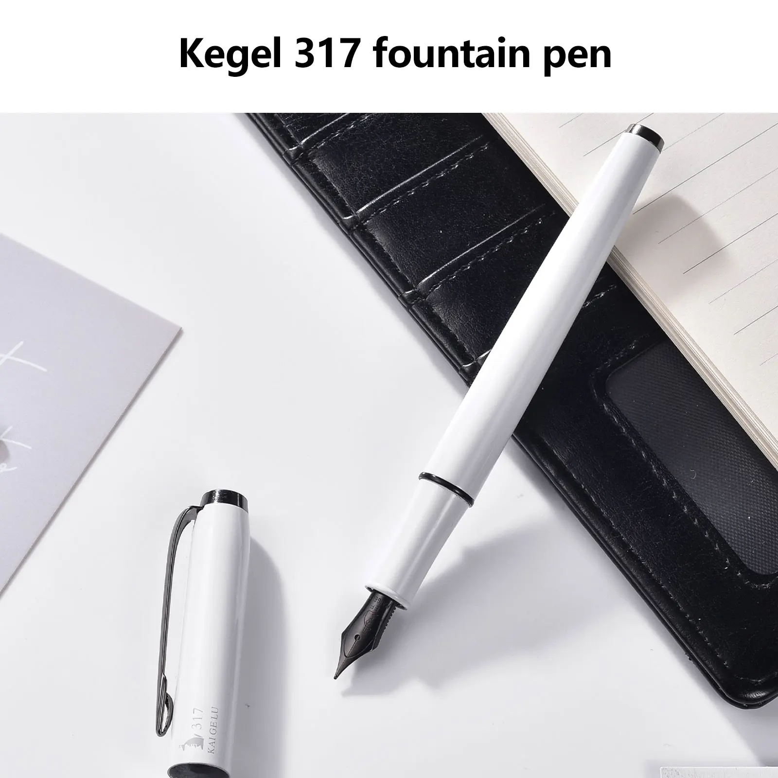 

New Kaigelu 317X Color Ring Fountain Pen, High-End Simple Style Business Writing Pen Creative Office and School Stationery Gift