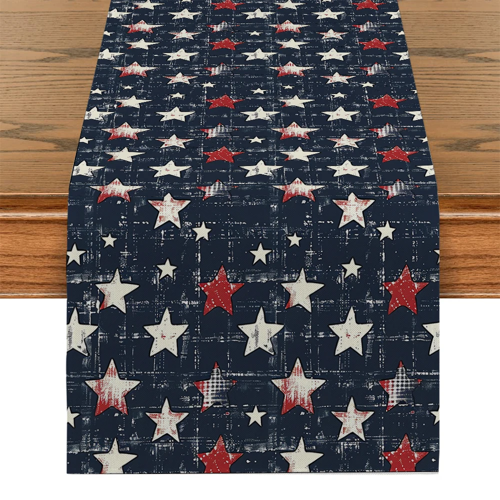 Independence Day Table Runner Dresser Decor for Kitchen Holiday Party Table Runners Home Dining Room Kitchen Table Decoration