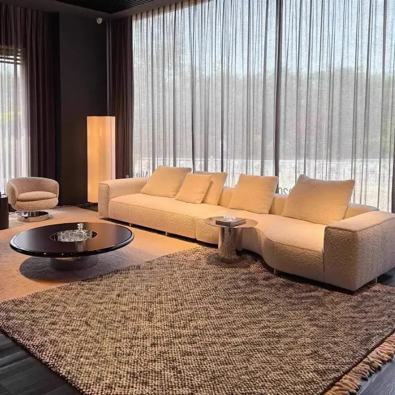 Oversized Reclining Living Room Sofas Beige Light Sectional Corner Living Room Sofas Cheap Cute Couch Wohnzimmer Furniture Home