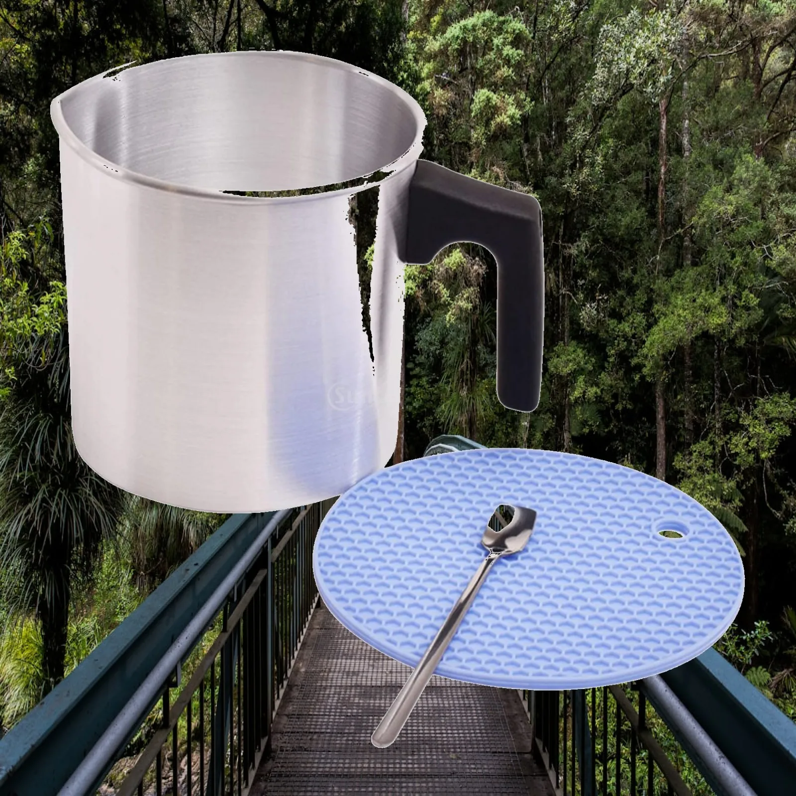 Pour Pot Aluminum - Aluminium dubbele ketel voor het smelten