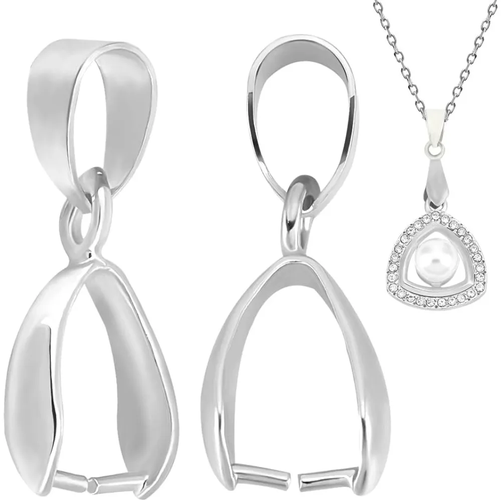 

30 шт., стерлинговое серебро 925 пробы, застежка-застежка, зажим для льда, зажим для подвесок, разъемы, зажимы для ожерелья в DIY