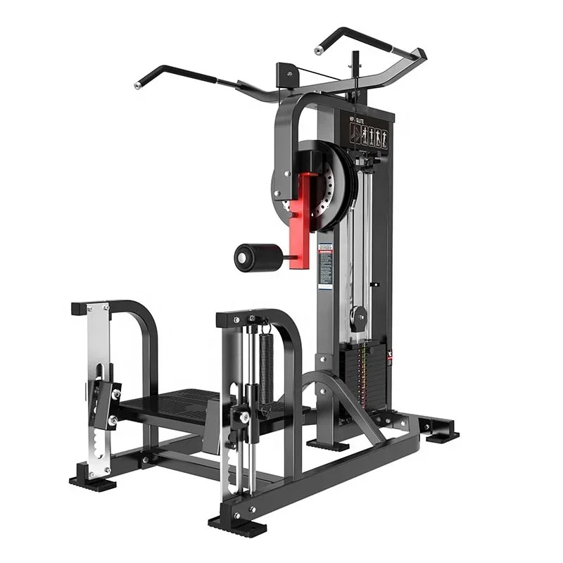 Club de gimnasio comercial utiliza máquina de empuje de cadera múltiple para entrenamiento de fuerza con pasador, ejercicio de glúteos de piernas, a la venta