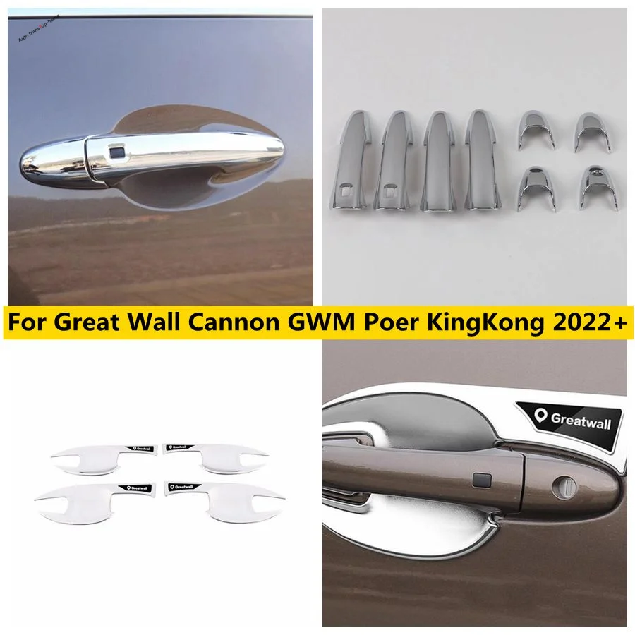 

Outside Car Door Pull Doorknob Handle Bowl Cover Trim Fit For Great Wall Cannon GWM Poer KingKong 2022 2023 Exterior Accessories