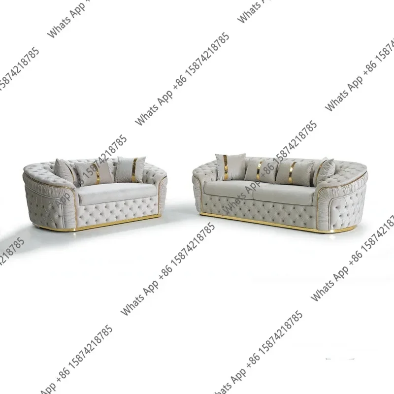 J C Plush Velvet Sofa And Loveseat Corner Furniture Living Room Wooden Leg Set