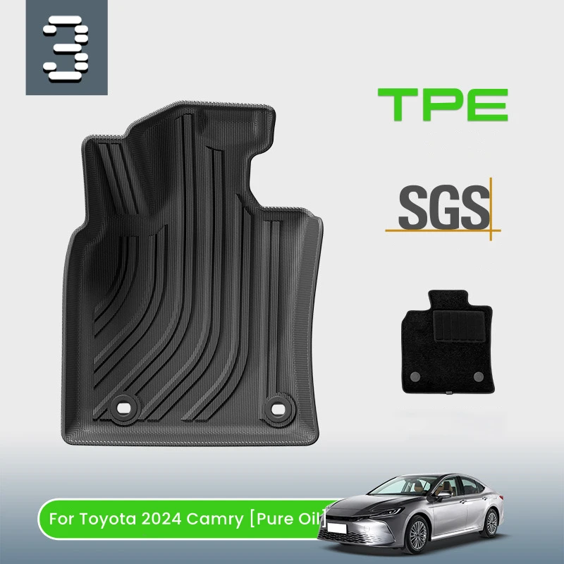 Car Trunk Mat TPE Car Floor Mats for Toyota camry 2024 pure oil All Weather Rear Trunk Pad Cargo Liner Seat Back Anti Dirty Pads