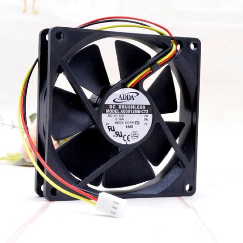 L مروحة تبريد عالية المستوى AD0912MB-C72 للهيكل 12 فولت 0.16A 90*90*20 مللي متر