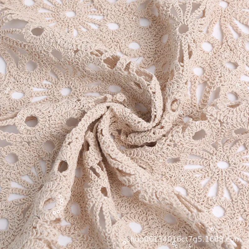 

100*110cm Lace Fabric Making Skirt Clothing Dress DIY Women Tops Embroidery Hollow Clothes