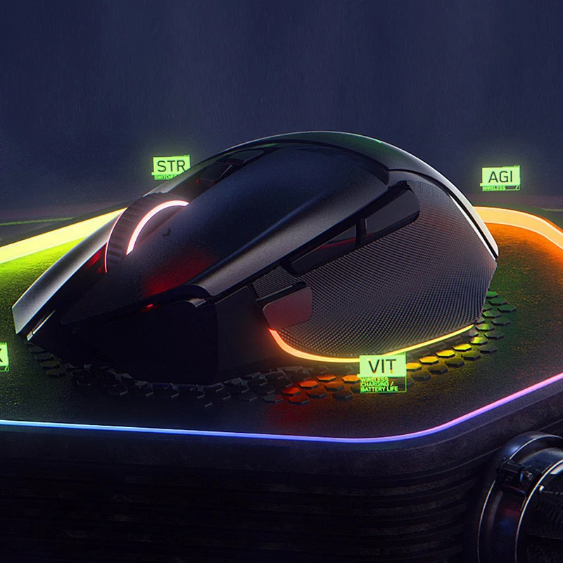 Razer pabisk V3 Pro Mouse game nirkabel, sakelar optikal cepat Gen-3 - HyperScroll Tilt Wheel - Chroma RGB