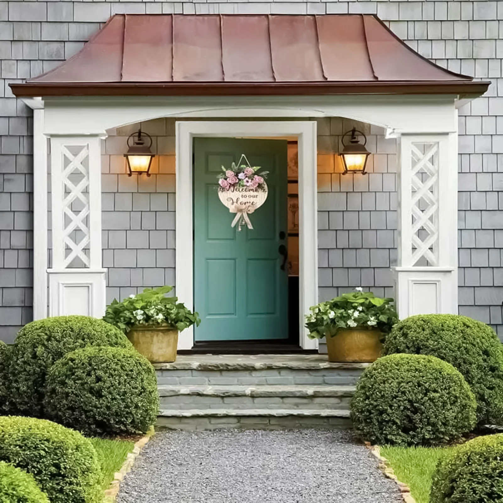 لافتة باب ترحيب منزلية لعيد الحب لافتة للنظر، لافتة زخرفية إبداعية لخزانة جدار الباب ونافذة الشرفة #2