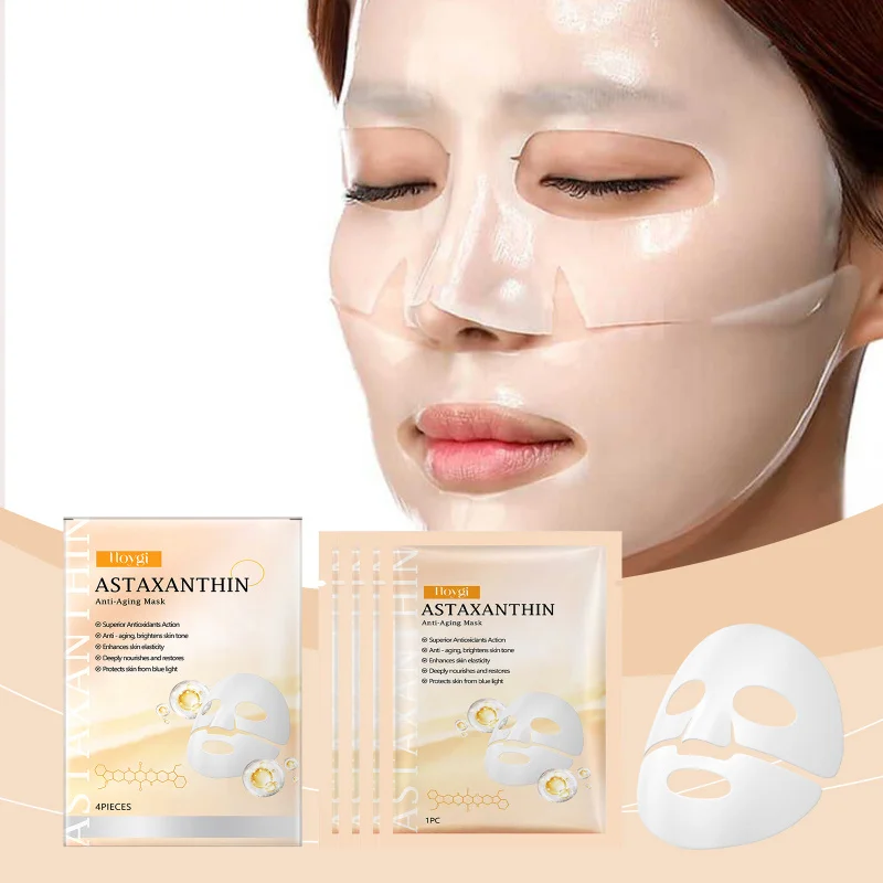 

Astaxanthin Anti-Aging Mask (Boxed), Facial Gentle Care, Delicate, Soft, Hydrating, Moisturizing, Nourishing Sheet Mask