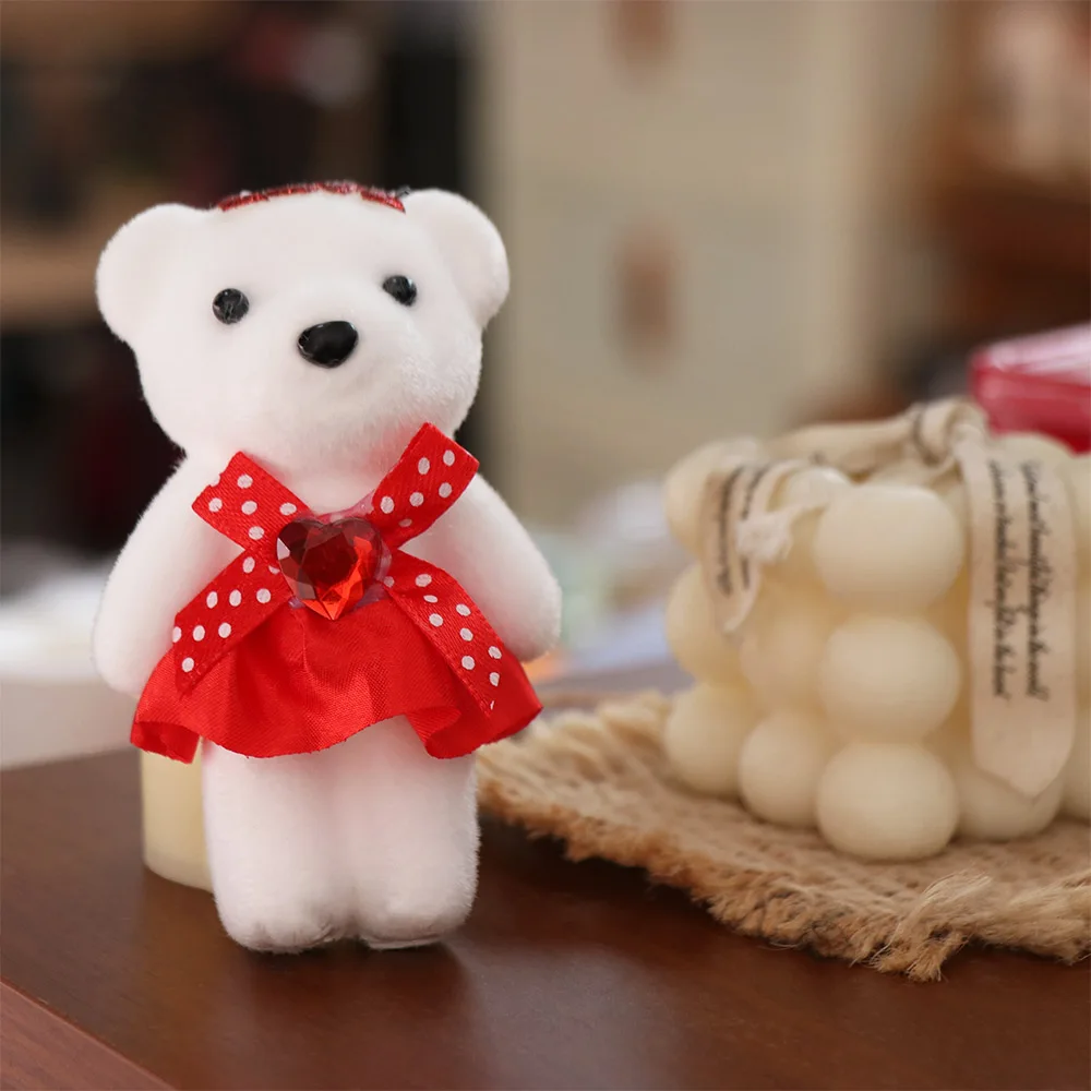 10pcs/set Wedding Gift Foam Bear Bear Foam Animal Mini Bear Flower Bouquet DIY Cartoon Cartoon Bouquet Girlfriends