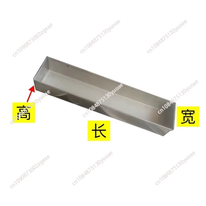 Stainless steel trough feeding chicken, duck, goose, rabbit, bird trough anti-sprinkling feeding water feeding