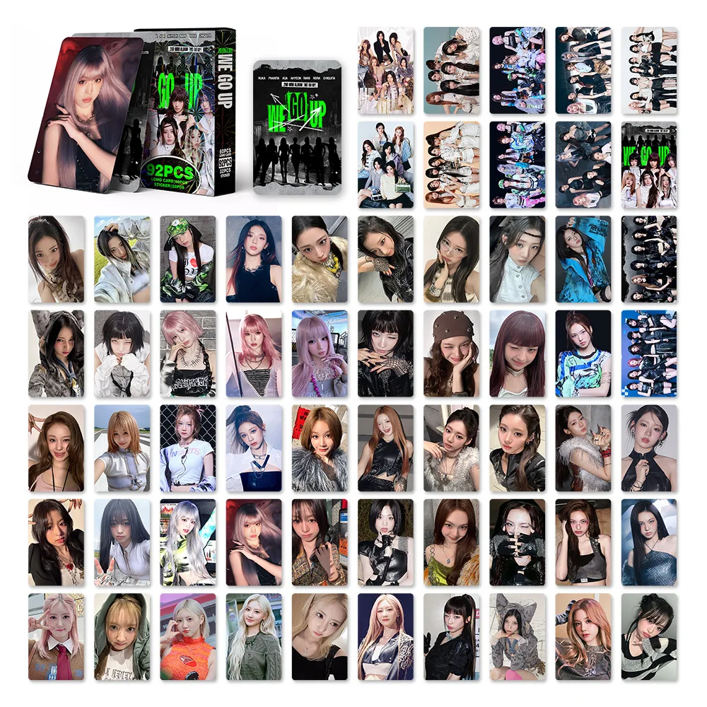 92 шт. BABYMONSTER ломо-карты новый альбом WE GO UP HD печатные фотокарточки RUKA AHYEON ASA CHIQUITA PHARITA фанаты подарок