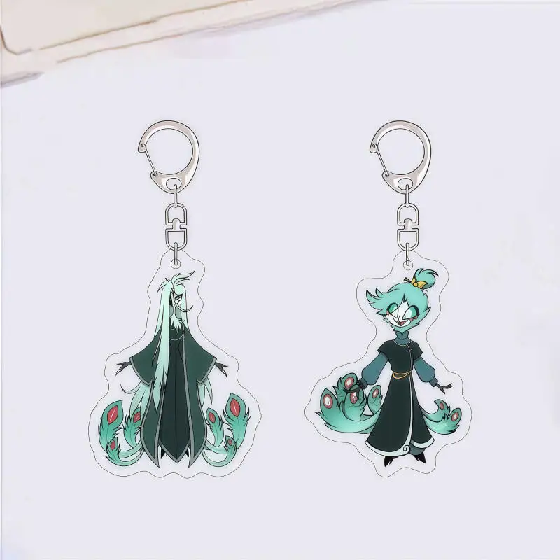 

Acrylic Keychain Anime Hazbin Hotel Charlie Morningstar Husk Vaggie 3 Vees Alastor Series Bag Pendant Classics Gift