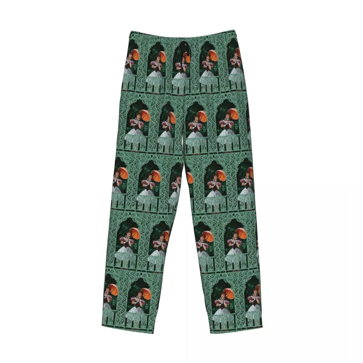 Custom Gothic Vampire Halloween Haunted Mansion Pajama Pants Men Sleepwear Sleep Lounge Bottoms with Pockets