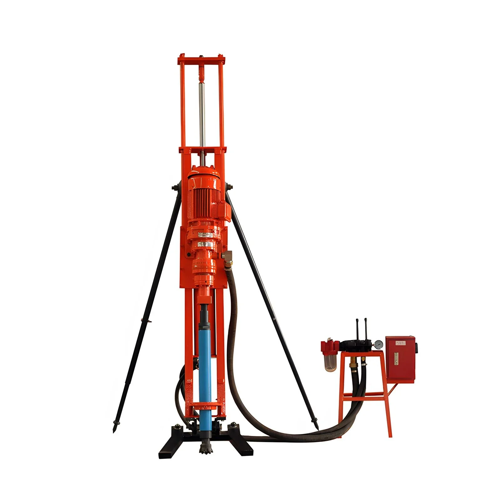 Factory Direct Sale Pneumatic Dth Drill Rig China 25M Depth Mining Portable DTH Drilling Rig