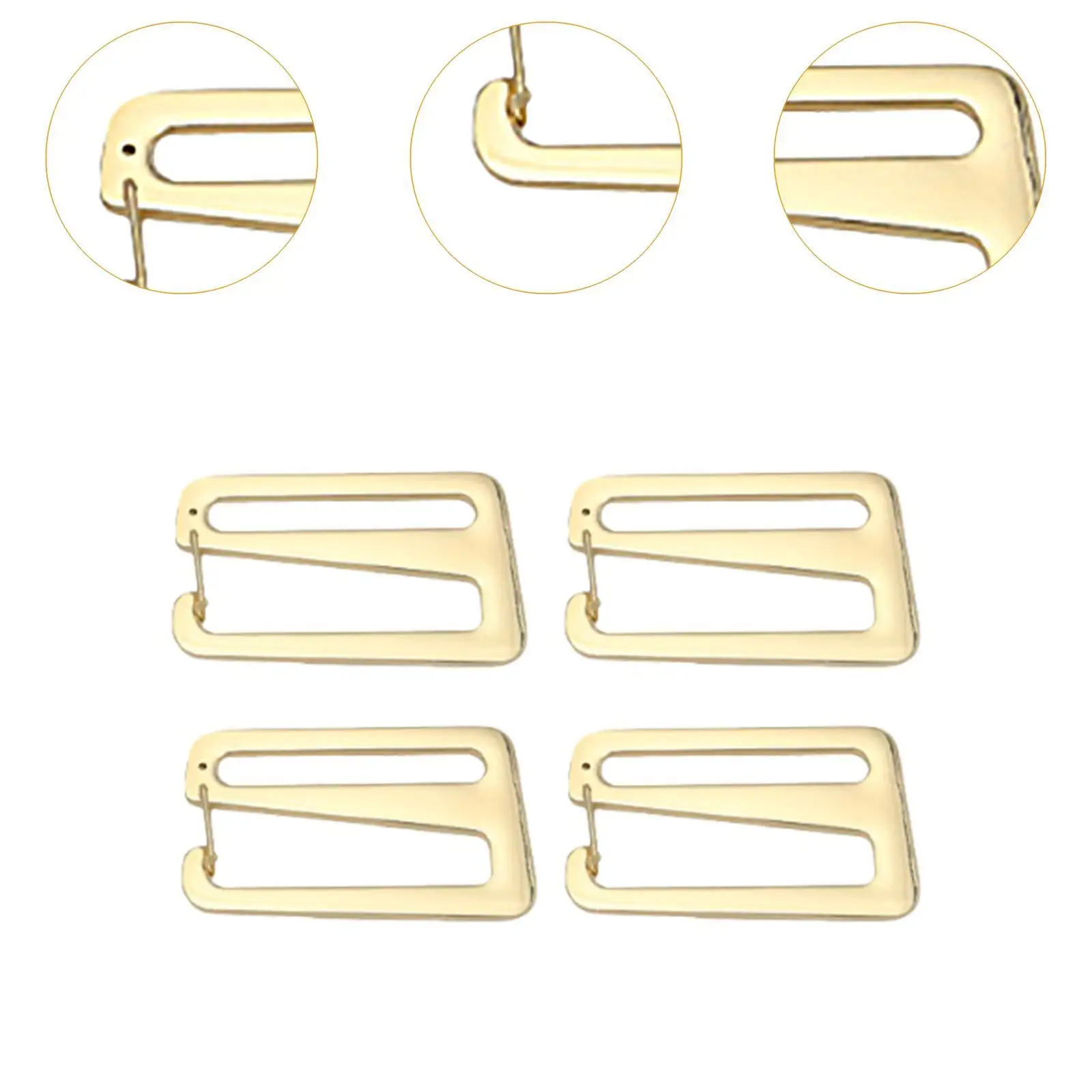 4x Riemenschnalle Rucksackclip Metall G Haken Gurtbandschnallen für Gurtbänder