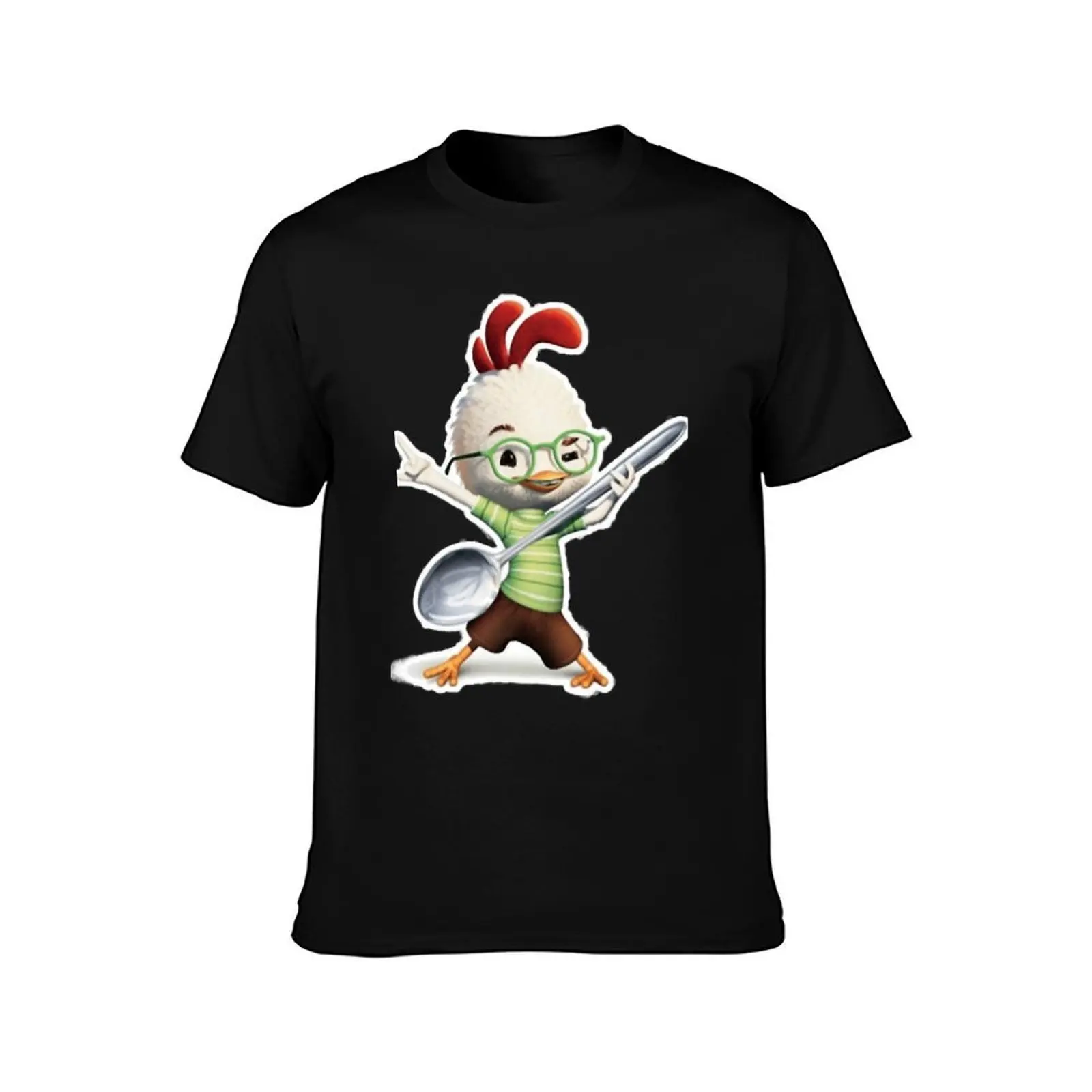 Chicken Little Dancing Classic . Essential T-Shirt Simple Casual Short Sleeve Cotton T-Shirt